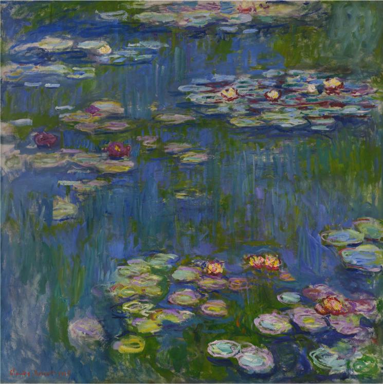 [ Claude Monet ][ Water Lilies ] Museum Class Art Reproduction Painting [ CRUSE 3.82 Giga Resolution Original Piece Scanned and Painted] [ Aluminum Alloy Hand Framed ]
