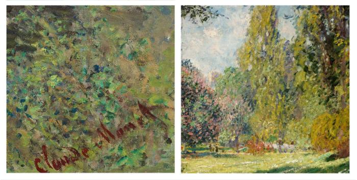 [ Claude Monet ][ The Parc Monceau ] Museum Class Art Reproduction Painting [ CRUSE 3.82 Giga Resolution Original Piece Scanned and Painted] [ Aluminum Alloy Hand Framed ]