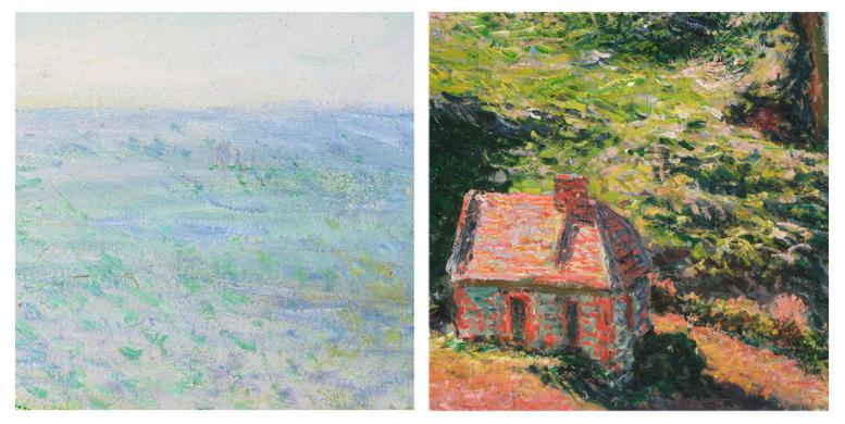 [ Claude Monet ][ Cliff Holiday Home ] Museum Class Art Reproduction Painting [ CRUSE 3.82 Giga Resolution Original Piece Scanned and Painted] [ Aluminum Alloy Hand Framed ]