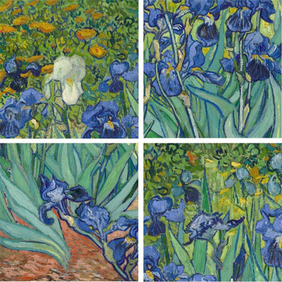 [ Van Gogh ][ Irises ] Museum Class Art Reproduction Painting [ CRUSE 3.82 Giga Resolution Original Piece Scanned and Painted] [ Aluminum Alloy Hand Framed ]