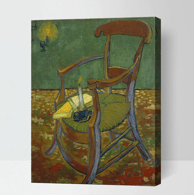 MADE4U [ Van Gogh Series 3] [ 20" ] [ Thicker (1") ] [ Wood Framed ] Paint By Numbers Kit with Brushes and Paints