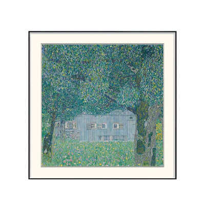 [ Gustav Klimt ][ Farmhouse in Upper Austria ] Museum Class Art Reproduction Painting [ CRUSE 3.82 Giga Resolution Original Piece Scanned and Painted] [ Aluminum Alloy Hand Framed ]