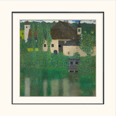 [ Gustav Klimt ][ Water Castle ] Museum Class Art Reproduction Painting [ CRUSE 3.82 Giga Resolution Original Piece Scanned and Painted] [ Aluminum Alloy Hand Framed ]