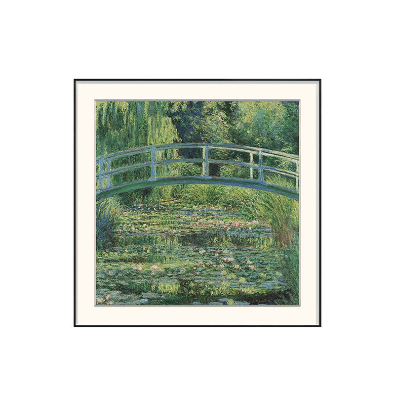 [ Claude Monet ][ Water Lilies and the Japanese Bridge ] Museum Class Art Reproduction Painting [ CRUSE 3.82 Giga Resolution Original Piece Scanned and Painted] [ Aluminum Framed ]