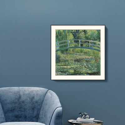 [ Claude Monet ][ Water Lilies and the Japanese Bridge ] Museum Class Art Reproduction Painting [ CRUSE 3.82 Giga Resolution Original Piece Scanned and Painted] [ Aluminum Framed ]