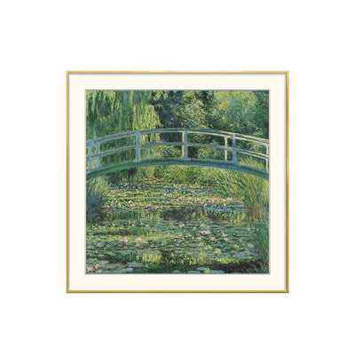 [ Claude Monet ][ Water Lilies and the Japanese Bridge ] Museum Class Art Reproduction Painting [ CRUSE 3.82 Giga Resolution Original Piece Scanned and Painted] [ Aluminum Framed ]