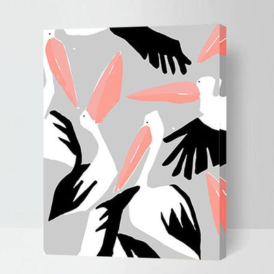 MADE4U [ Flamingos Series ] [ 20" ] [ Thicker (1") ] [ Wood Framed ] Paint By Numbers Kit with Brushes and Paints ( Flamingos DWHLNI6006 )