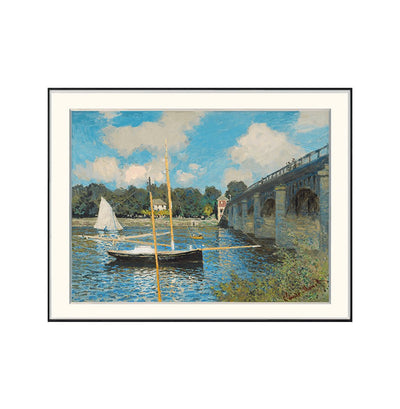 [ Claude Monet ][ Argenteuil ] Museum Class Art Reproduction Painting [ CRUSE 3.82 Giga Resolution Original Piece Scanned and Painted] [ Aluminum Alloy Hand Framed ]