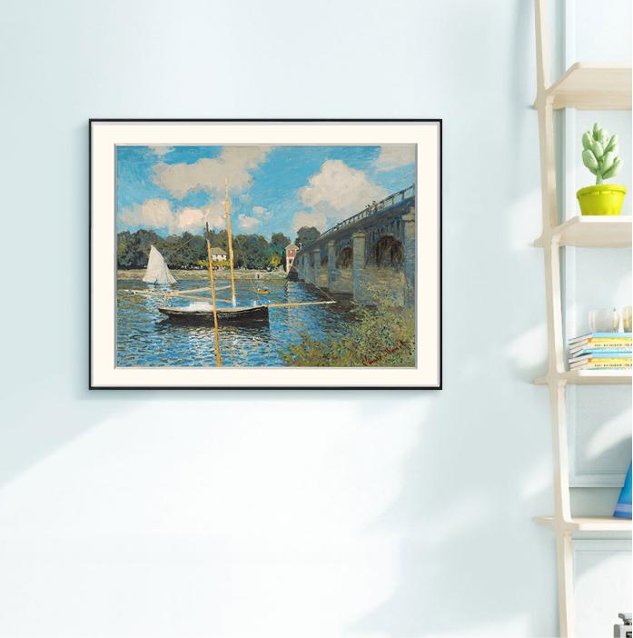 [ Claude Monet ][ Argenteuil ] Museum Class Art Reproduction Painting [ CRUSE 3.82 Giga Resolution Original Piece Scanned and Painted] [ Aluminum Alloy Hand Framed ]