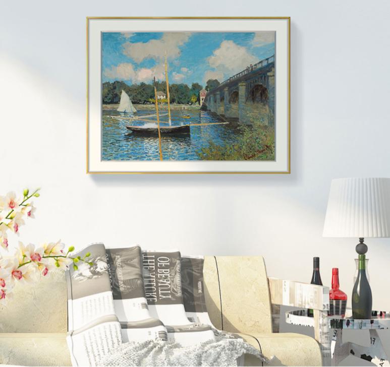 [ Claude Monet ][ Argenteuil ] Museum Class Art Reproduction Painting [ CRUSE 3.82 Giga Resolution Original Piece Scanned and Painted] [ Aluminum Alloy Hand Framed ]