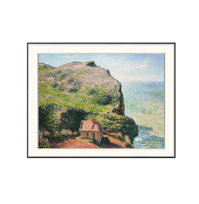 [ Claude Monet ][ Cliff Holiday Home ] Museum Class Art Reproduction Painting [ CRUSE 3.82 Giga Resolution Original Piece Scanned and Painted] [ Aluminum Alloy Hand Framed ]