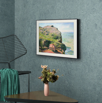 [ Claude Monet ][ Cliff Holiday Home ] Museum Class Art Reproduction Painting [ CRUSE 3.82 Giga Resolution Original Piece Scanned and Painted] [ Aluminum Alloy Hand Framed ]