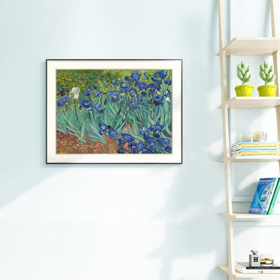 [ Van Gogh ][ Irises ] Museum Class Art Reproduction Painting [ CRUSE 3.82 Giga Resolution Original Piece Scanned and Painted] [ Aluminum Alloy Hand Framed ]