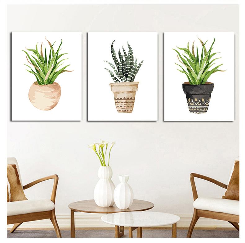 MADE4U [ Succulent Plants ] [ 20" ] [ Thicker (1") ] [ Wood Framed ] Paint By Numbers Kit with Brushes and Paints ( Succulent Plants Great Saver Bundle of 3 XL91X304 )