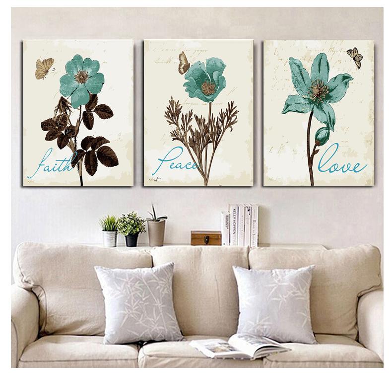 MADE4U [ Flowers ] [ 20" ] [ Thicker (1") ] [ Wood Framed ] Paint By Numbers Kit with Brushes and Paints ( Flowers Great Saver Bundle of 3 XL92X302 )