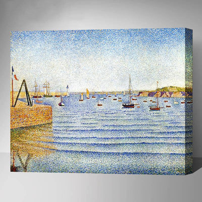 MADE4U [Paul Signac Series 3 ] [ 20" ] [ Thicker (1") ] [ Wood Framed ] Paint By Numbers Kit with Brushes and Paints