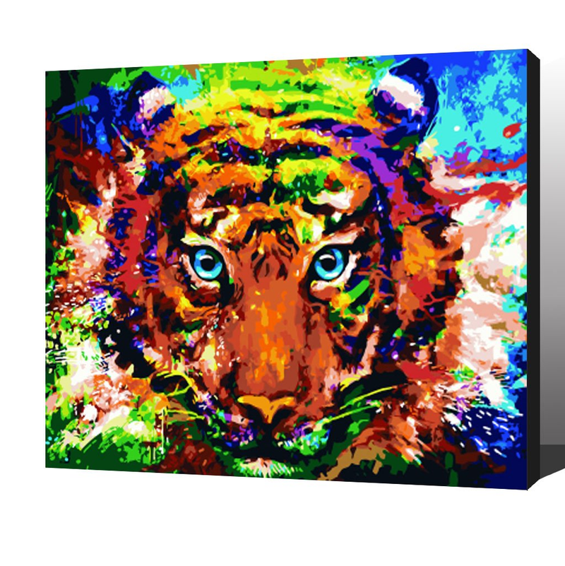 MADE4U [ 20" ] [ Animals Series ] [ Wood Framed ] Paint By Numbers Kit with Brushes and Paints